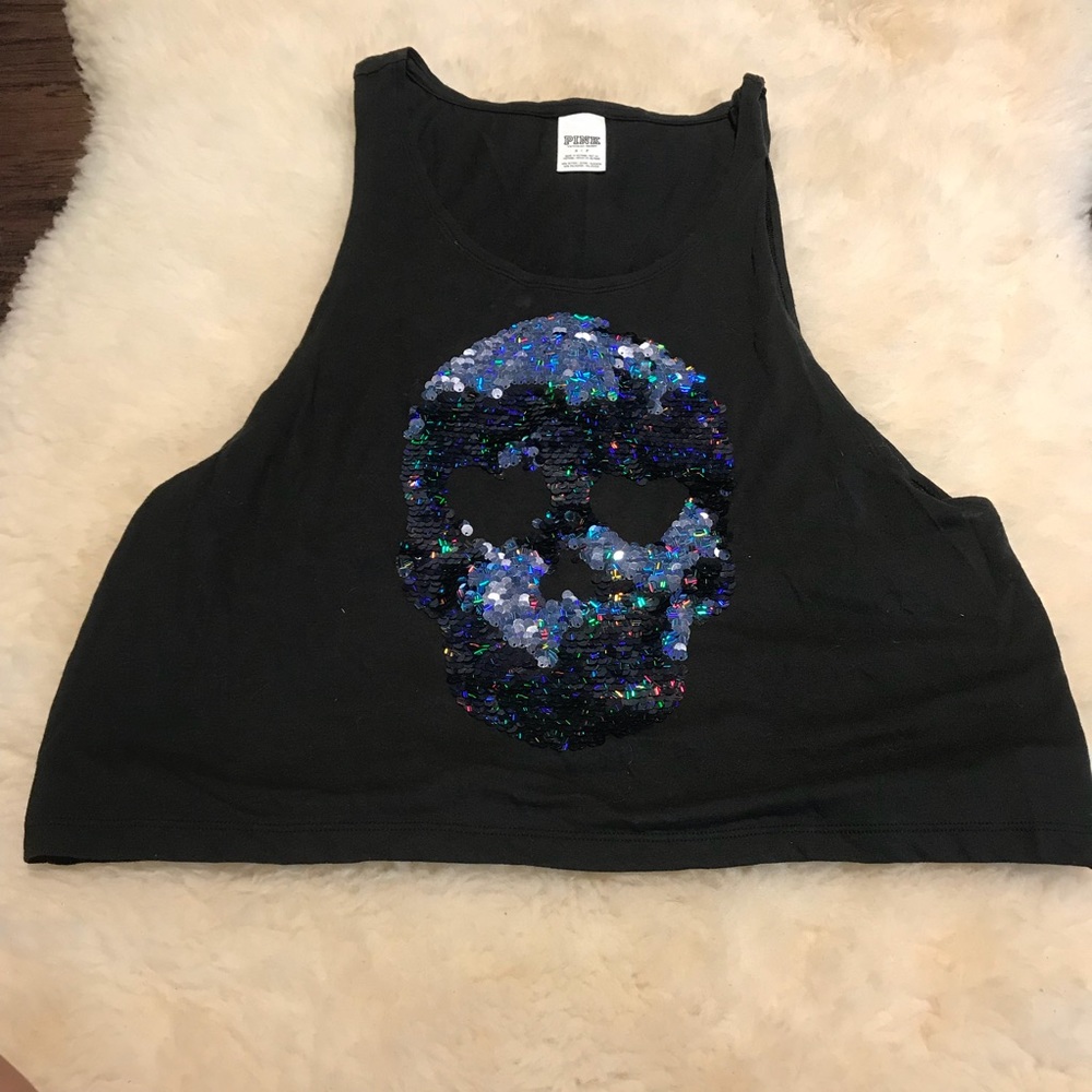 PINK - Black Top with Skull 💀 🔸